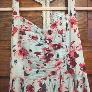 Charlotte Russe Floral Print Baby Blue Dress